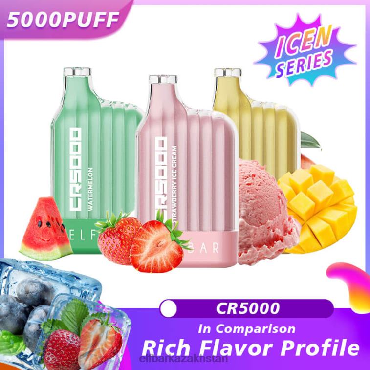 Best Flavor Disposable Vape CR5000 Ice Series ELFBAR Peach Ice 8L86220