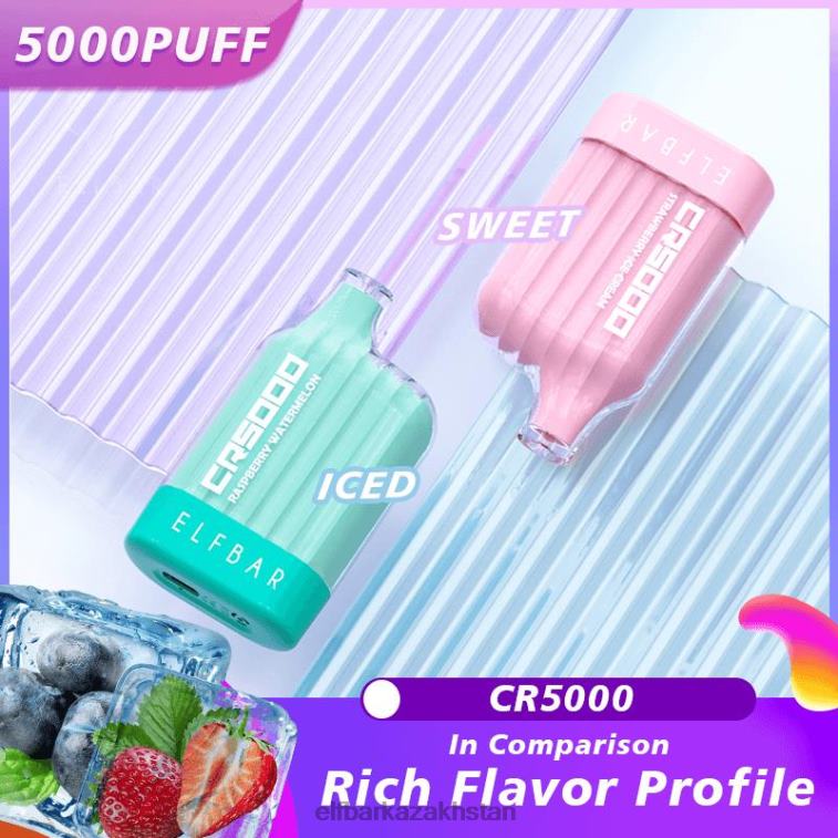 CR5000 Disposable Vape 5000 Puffs ELFBAR Peach Strawberry Watermelon 8L86225