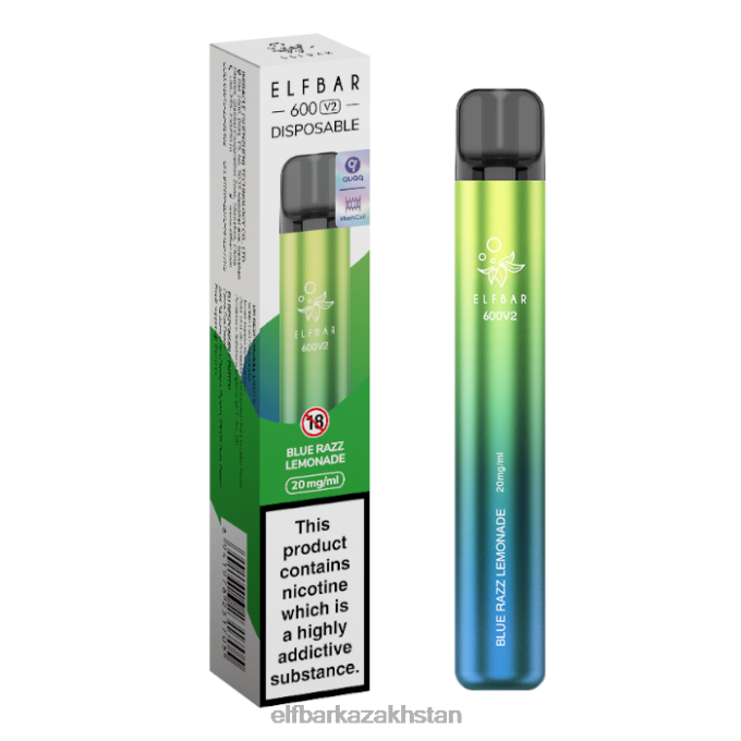 CV4D313 ELFBAR 600V2 Disposable Vape - 20mg Blue Razz Lemonade