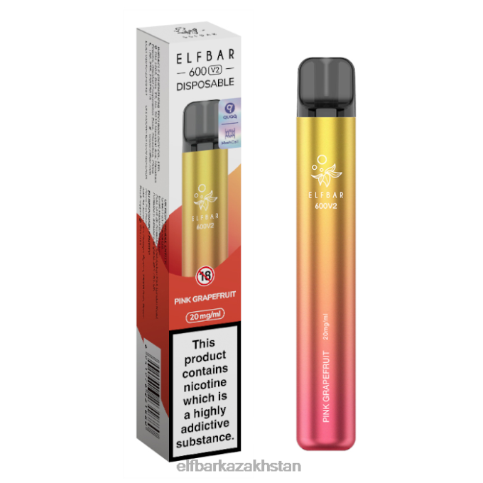 CV4D319 ELFBAR 600V2 Disposable Vape - 20mg Pink Grapefruit