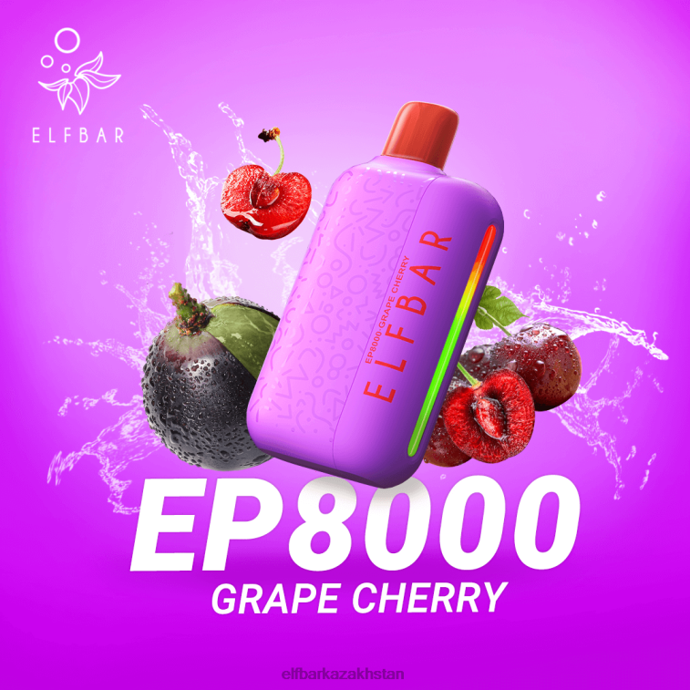 Disposable Vape New EP8000 Puffs ELFBAR Grape Cherry 8L86257