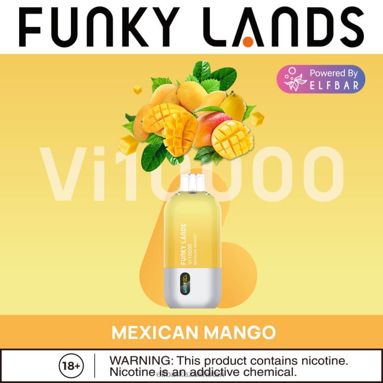 Funky Lands Disposable Vape Vi10000 Puffs ELFBAR Mexican Mango 8L862166