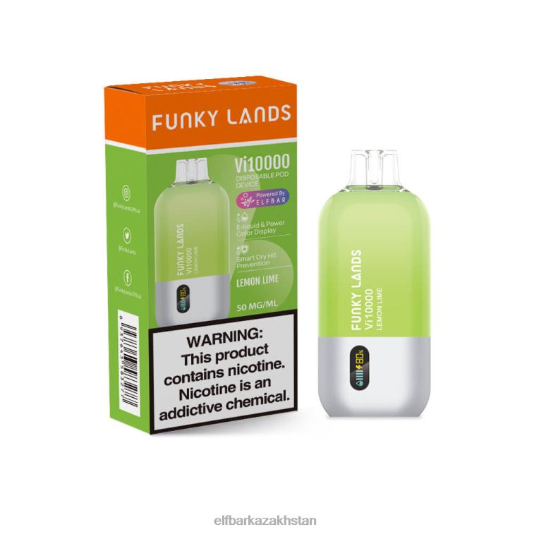 Funky Lands Disposable Vape Vi10000 Puffs ELFBAR Watermelon Raspberry Duo Ice 8L862160