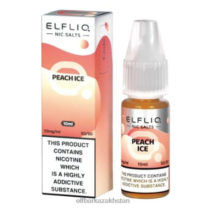 CV4D3184 ELFBAR ElfLiq Nic Salts - Peach Ice - 10ml-5mg Original