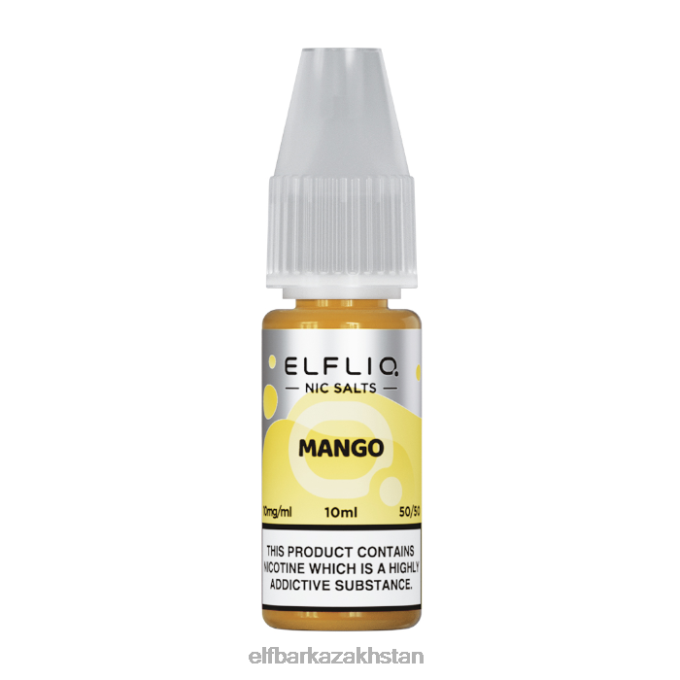 CV4D3187 ELFBAR ElfLiq Nic Salts - Mango - 10ml-5mg Original