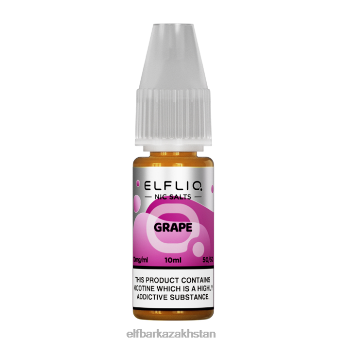 CV4D3190 ELFBAR ElfLiq Nic Salts - Grape - 10ml-5mg Original