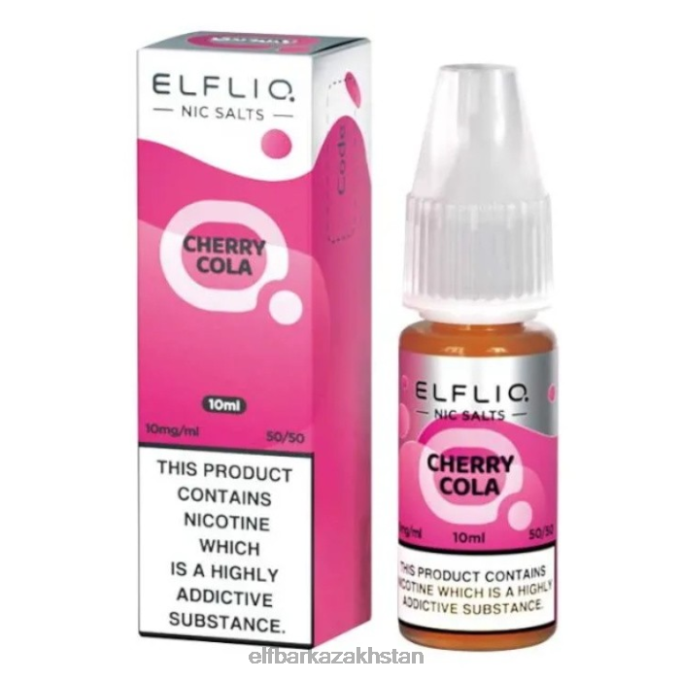 CV4D3196 ELFBAR ElfLiq Nic Salts - Cherry Cola - 10ml-10 mg/ml Original