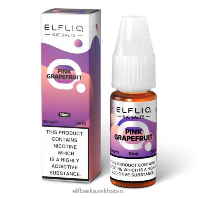 CV4D3201 ELFBAR ELFLIQ Pink Grapefruit Nic Salts - 10ml-5mg Original