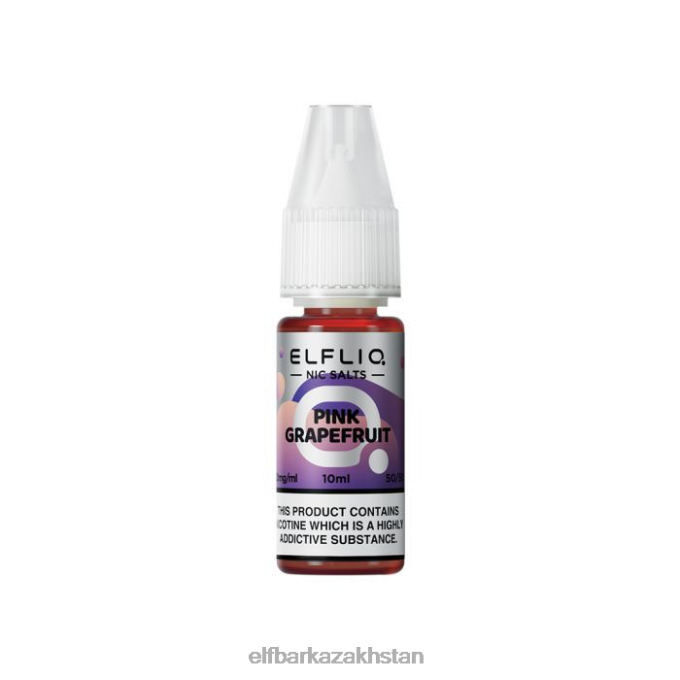 CV4D3202 ELFBAR ELFLIQ Pink Grapefruit Nic Salts - 10ml-10 mg/ml Original