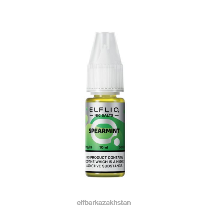 CV4D3207 ELFBAR ELFLIQ Spearmint Nic Salts - 10ml-10 mg/ml Original