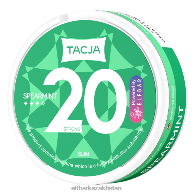 CV4D3225 ELFBAR TACJA Nicotine Pouch - Spearmint - 1PK-12mg/g Original