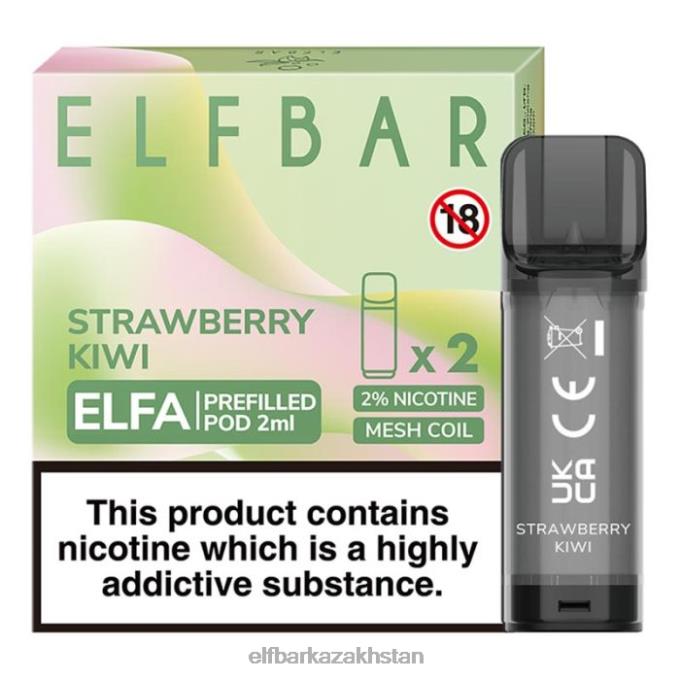 CV4D3107 ELFBAR Elfa Pre-Filled Pod - 2ml - 20mg (2 Pack) Strawberry Kiwi