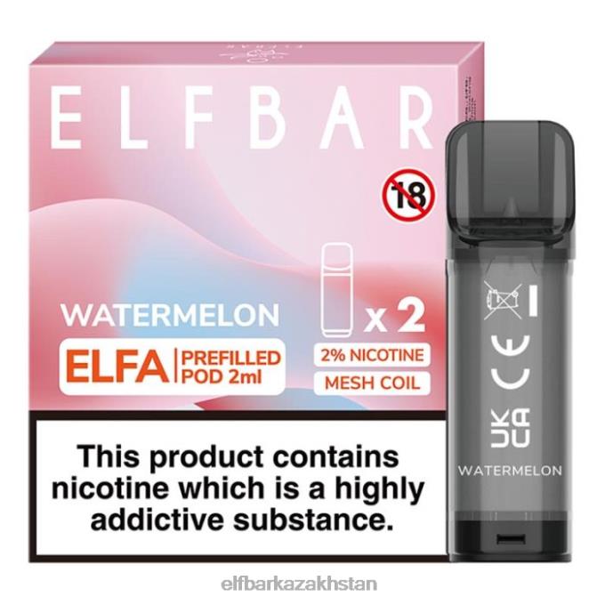 CV4D3108 ELFBAR Elfa Pre-Filled Pod - 2ml - 20mg (2 Pack) Watermelon