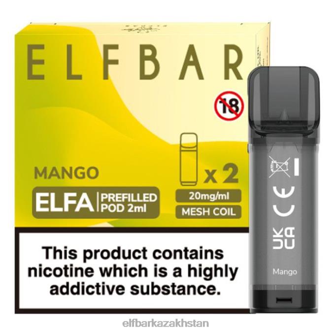 CV4D3118 ELFBAR Elfa Pre-Filled Pod - 2ml - 20mg (2 Pack) Mango