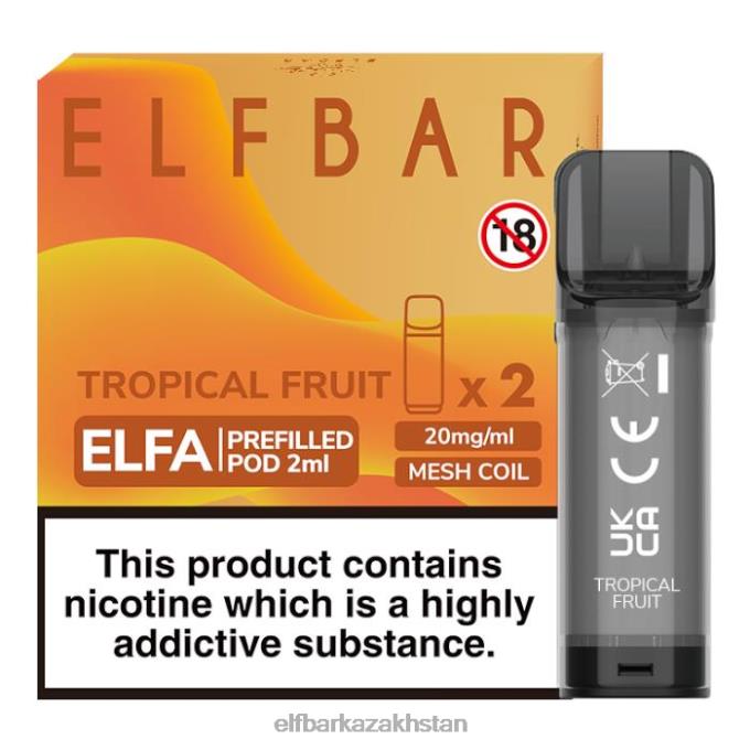 CV4D3120 ELFBAR Elfa Pre-Filled Pod - 2ml - 20mg (2 Pack) Tropical Fruit