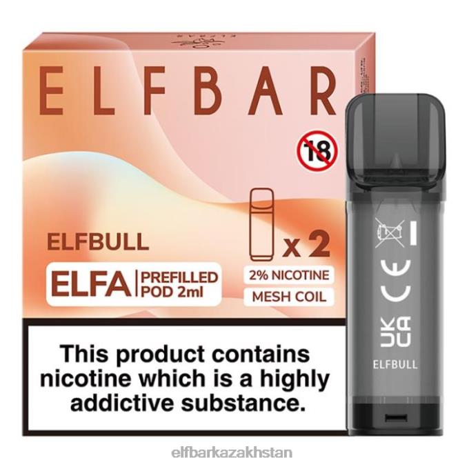 CV4D3128 ELFBAR Elfa Pre-Filled Pod - 2ml - 20mg (2 Pack) Elf Bull