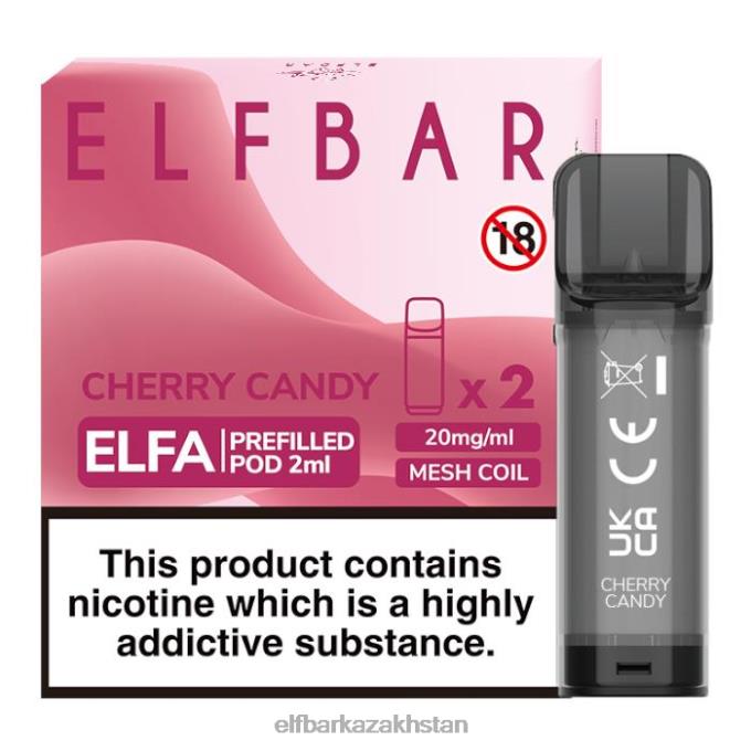 CV4D3131 ELFBAR Elfa Pre-Filled Pod - 2ml - 20mg (2 Pack) Cherry Candy