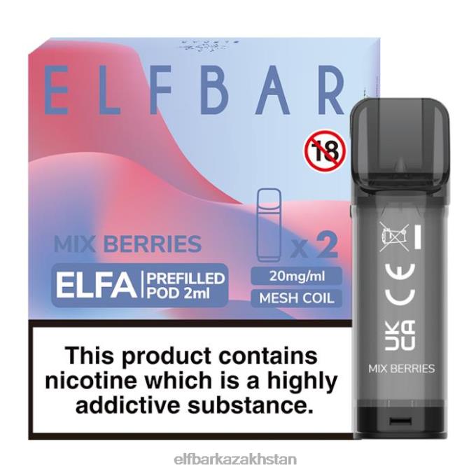 CV4D3132 ELFBAR Elfa Pre-Filled Pod - 2ml - 20mg (2 Pack) Mix Berries