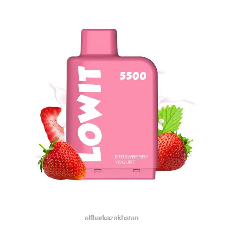 Prefilled Pod LOWIT 5500 Puffs 2%Nic ELFBAR Strawberry Yogurt 8L862147